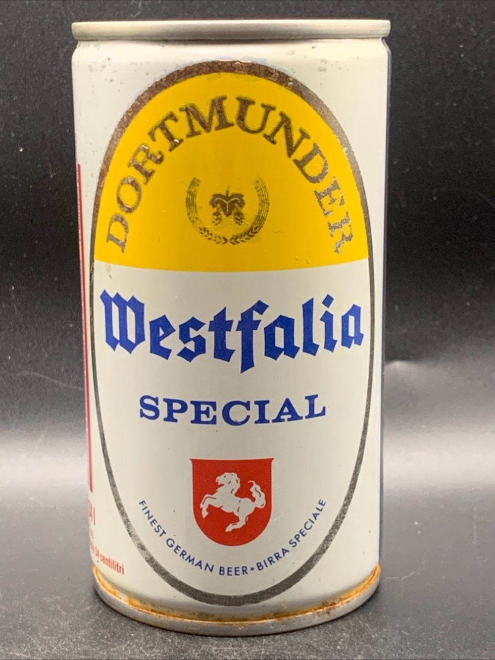 Vintage Beer Can Dortmunder Westfalia Special Beer Empty Steel Can Finest German